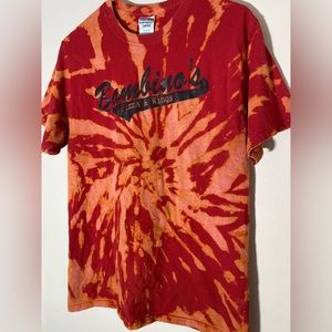 Retro Pizza Tee Tie-Dye Graphic T-Shirt—Unisex Medium